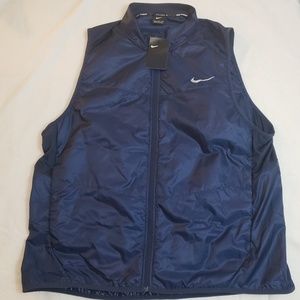 Nike mens blue running vest
